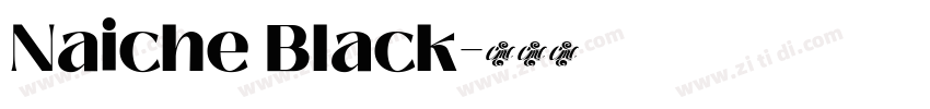 Naiche Black字体转换
